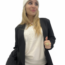 maglioncino con brillantini sul davanti crystal